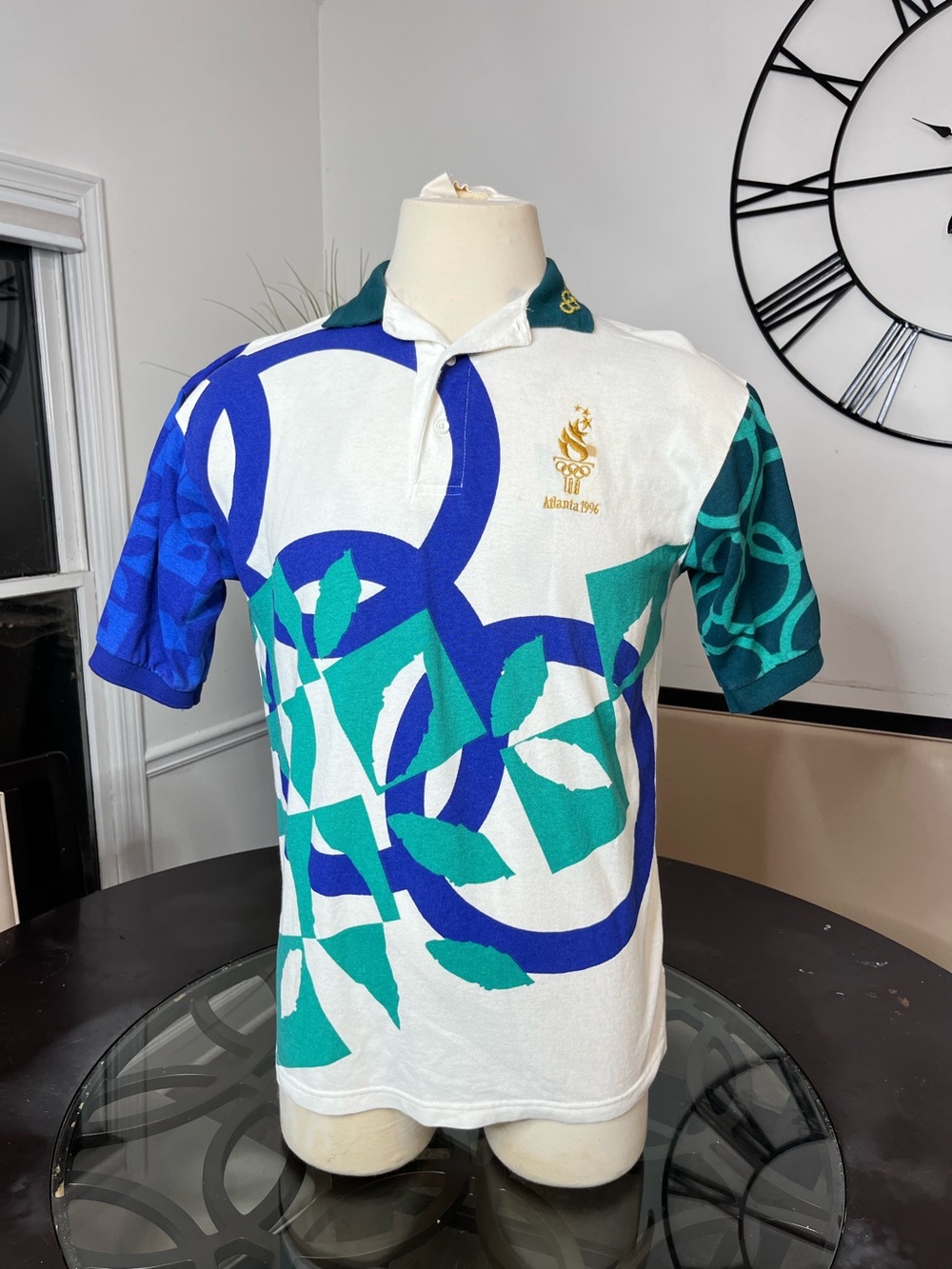 Vintage Hanes Atlanta 96 Olympic Polo Shirt Men’s Sz L